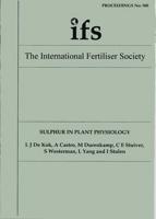 Sulphur in Plant Physiology