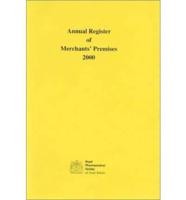 Annual Register of Merchants Premises 2000