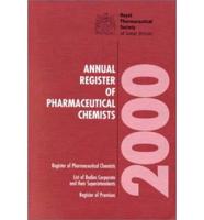 Annual Register of Pharmaceutical Chemists 2000