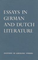 Essays in German and Dutch Literature
