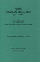 Some German Memories, 1911-1961