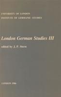 London German Studies III