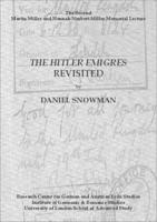The Hitler Emigres Revisited
