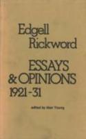 Essays & Opinions, 1921-1931