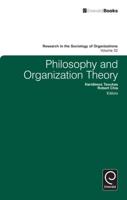 Philosophy and Organization Theory