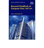 Research Handbook on European State Aid Law