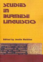 Studies in Burmese Linguistics