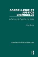 Sorcellerie Et Justice Criminelle