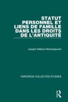 Statut Personnel Et Liens De Famille Les Droits De l'Antiquite