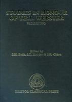 Studies in Honour of T. B. L. Webster