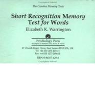 Short Recognition Memory Test for Words