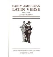 Early American Latin Verse, 1625-1825