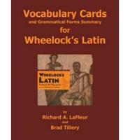 Wheelock's Latin Grammar Flashcards