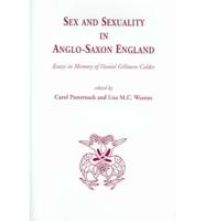Sex and Sexuality in Anglo-Saxon England