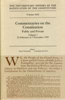 The Documentary History of the Ratification of the Constitution, Volume 13