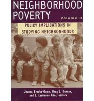 Neighborhood Poverty Volume 2