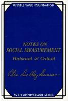 Notes on Social Measurement