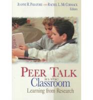 Peer Talk in the Classroom