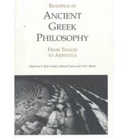 Readings in Ancient Greek Philosophy