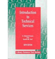 Introduction to Technical Services, 6th Edition