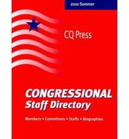 2010 Congressional Staff Directory/Summer 88E