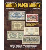 Standard Catalog of World Paper Money. V. 2 General Issues to 1960