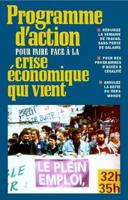 Programme D'Action Pour Faire Face a La Crise Economique Qui Vient