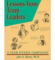 Lessons from Team Leaders