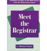 Meet the Registrar