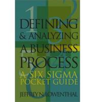 Defining and Analyzing a Business Process