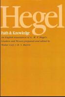 Hegel: Faith and Knowledge