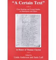 "A Certain Text"