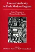 Law and Authority in Early Modern England