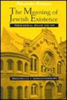 The Meaning of Jewish Existence