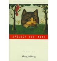 Apology for Want