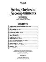 Violin I String Orchestra Accompaniments to Solos from Volumes 1 & 2