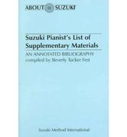 Suzuki Pianist's List of Supplementary Materials