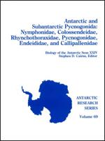 Antarctic and Subantarctic Pycnogonida