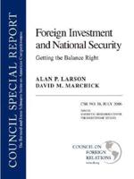Foreign Investment and National Security