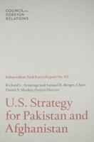 U.S. Strategy for Pakistan and Afghanistan