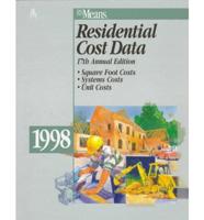 Residential Cost Data, 1998