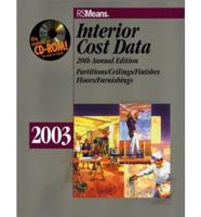 Interior Cost Data 2003