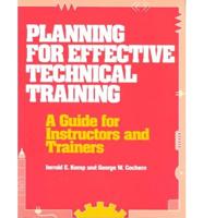 Planning for Effective Technical Training