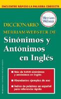 Diccionario Merriam-Webster De Sinónimos Y Antónimos En Inglés