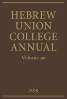 Hebrew Union College Annual