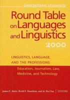 Linguistics, Language and the Professions