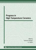Progress in High Temperature Ceramics