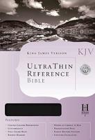 KJV Ultrathin Reference Bible, Black Bonded Leather