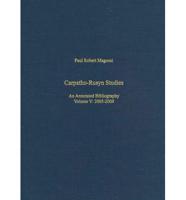 Carpatho-Rusyn Studies - An Annotated Bibliography, 2005-2009