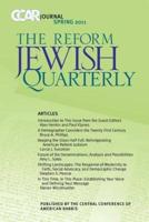 Ccar Journal, the Reform Jewish Quarterly Spring 2011